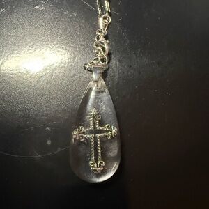Silver Cross Pendant Necklace